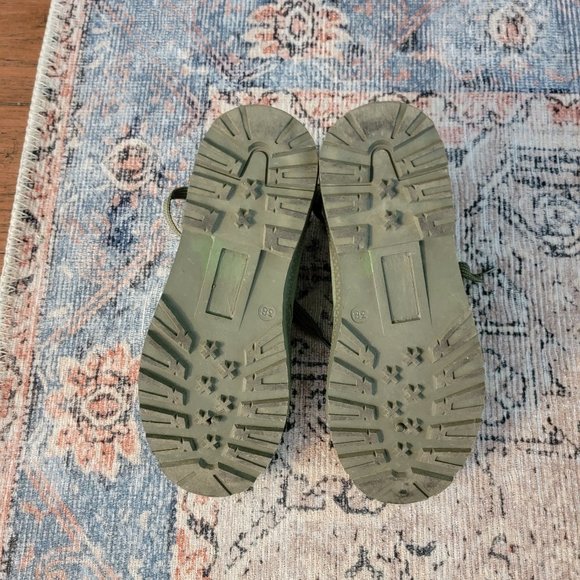 Canvas Threaded Sole Military Green High Top - Picture 5 of 5